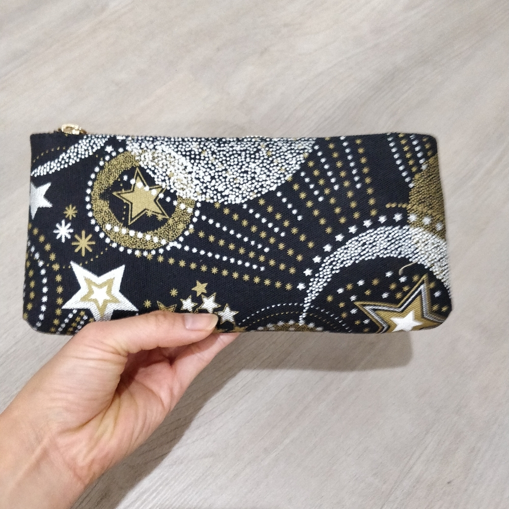 (3/$15) NWOT stars woven makeup pouch bag - Picture 3 of 7